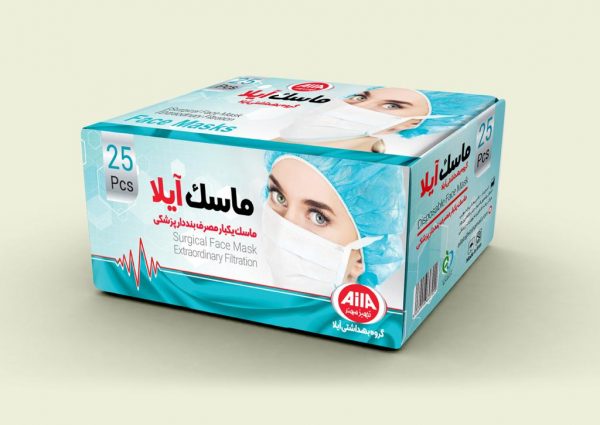 ماسک یکبار مصرف بنددار پزشکی